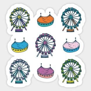 Circus and Ferris Wheels Sticker